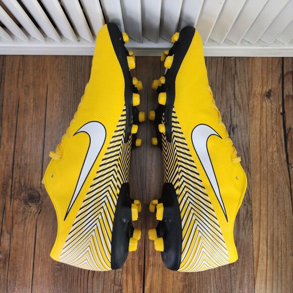 Nike Vapor 12 Academy Neymar Jr FG/MG Mens Sz 11 Yellow Soccer Cleats AO3131-710 main image 8